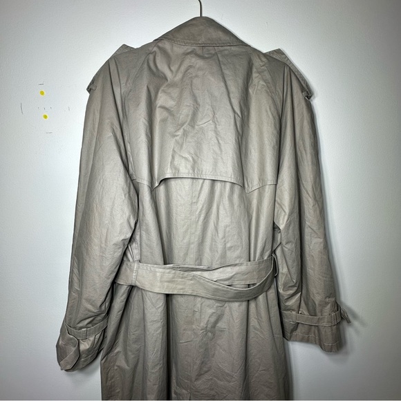 Stafford Executive Tan Trench Coat/Jacket with inner burgundy. Men’s size 42 Reg - Picture 7 of 16